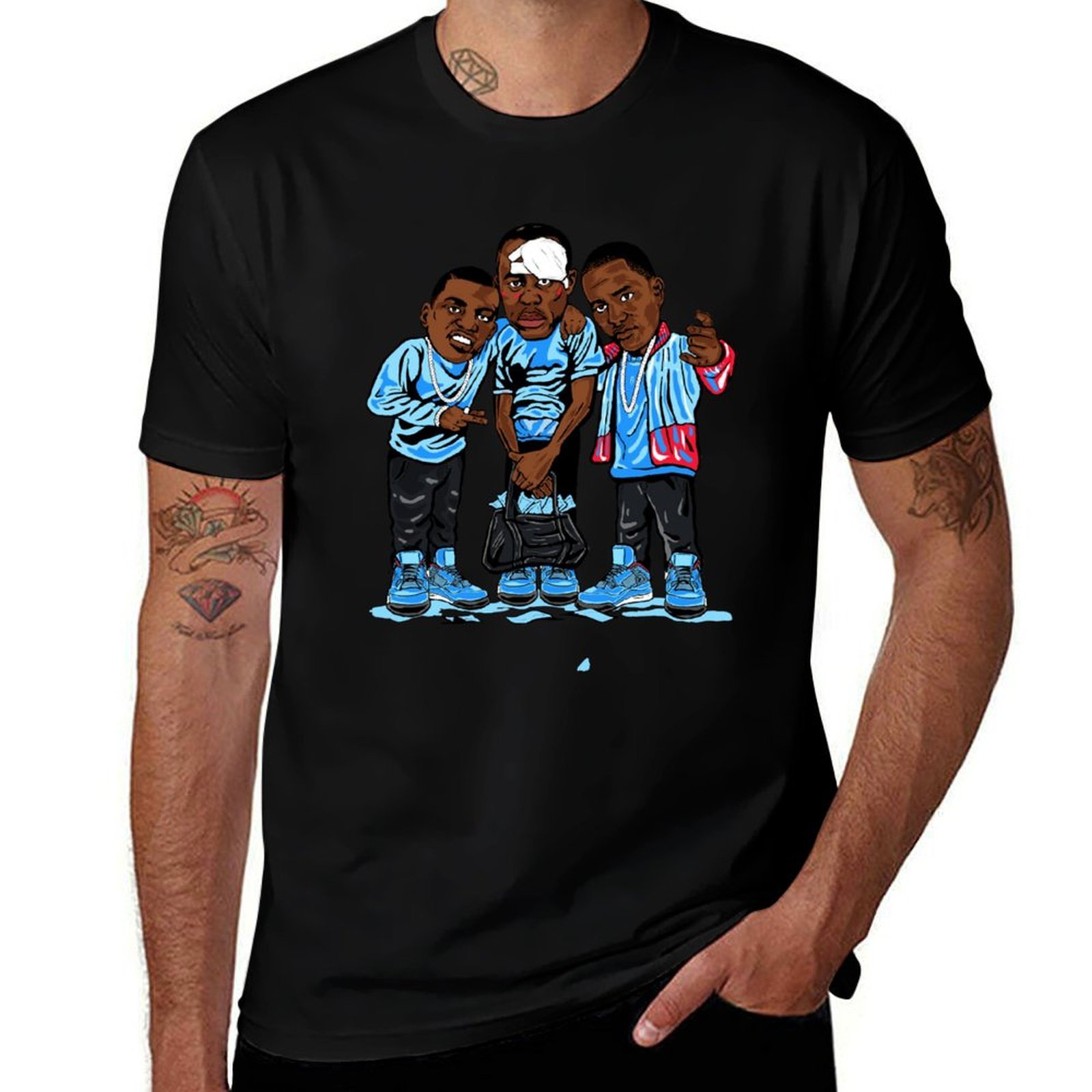 Cactus Jack Tee - T-shirt décontracté pour le travail, motif