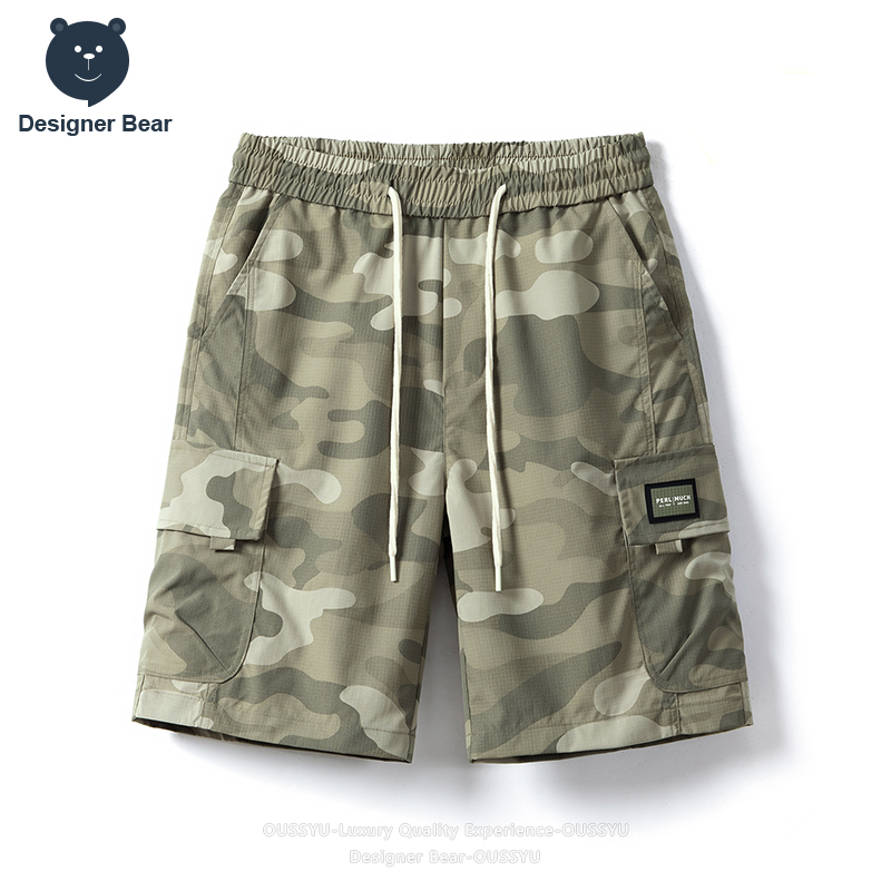 Streetwear Brand Pants - Shorts Cargo Camouflage d'été pour Hommes,