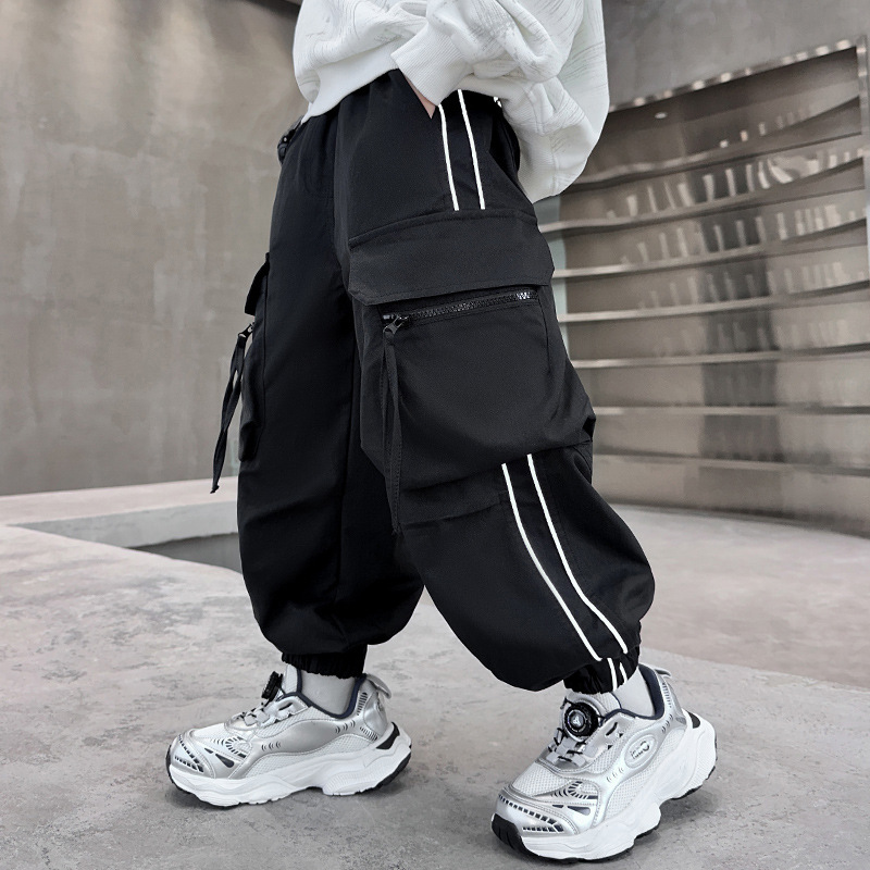 Streetwear Outdoor Brand - Pantalon Cargo Garçon à Grandes Poches