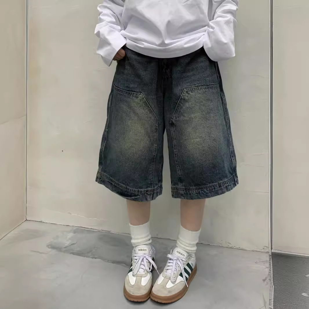 Streetwear Brand Pants - Femmes Y2K Vintage Baggy Jean Shorts