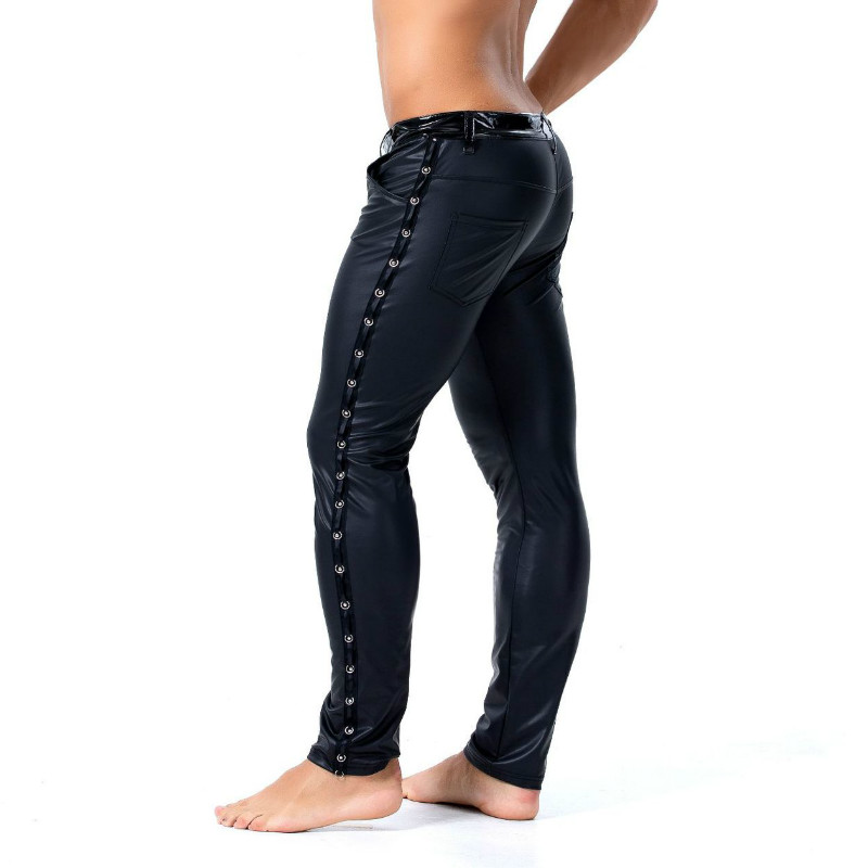 Streetwear Brand For Men - S-XXL Marque Hommes Cuir Rivet Pantalon