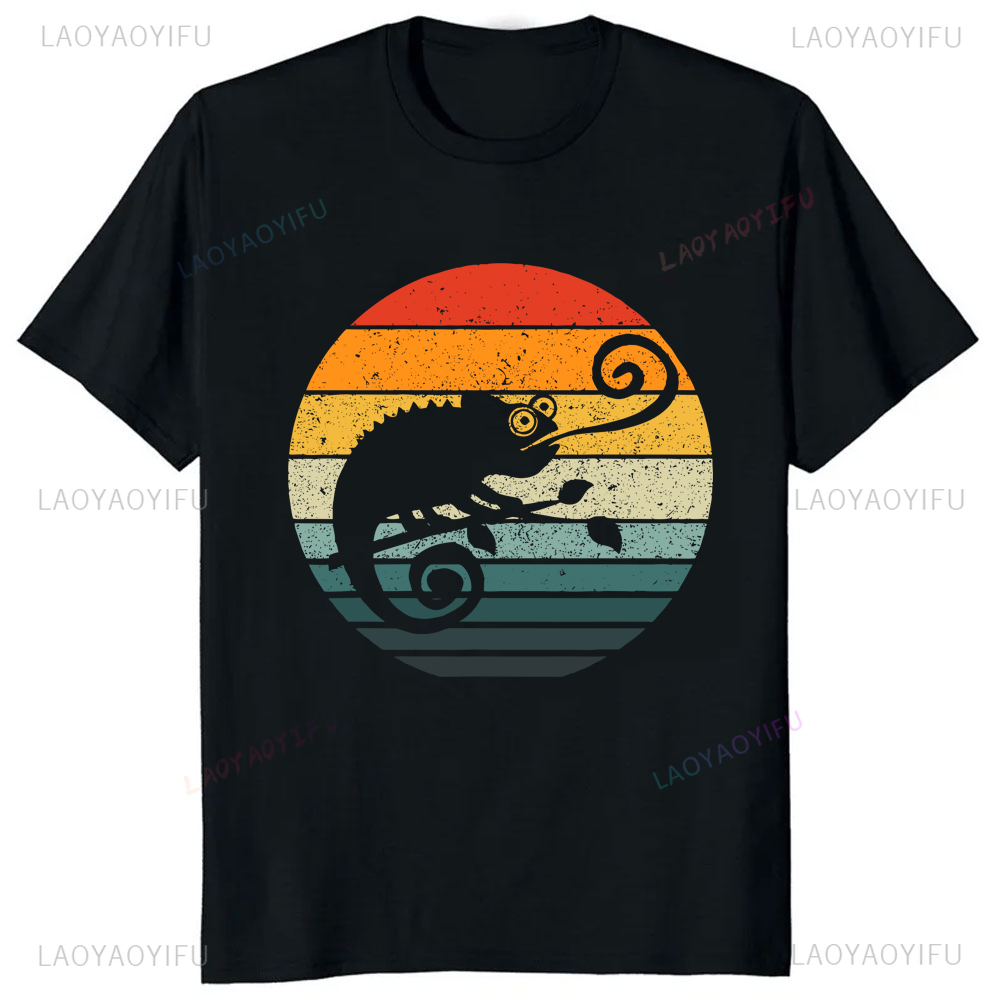 Streetwear Brand T Shirt - T-shirt caméléon imprimé graphique ombre de