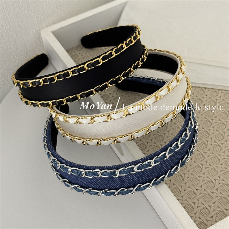 Brand Of Streetwear - Nouveau Bandeau Cheveux Chaîne Métallique Marque