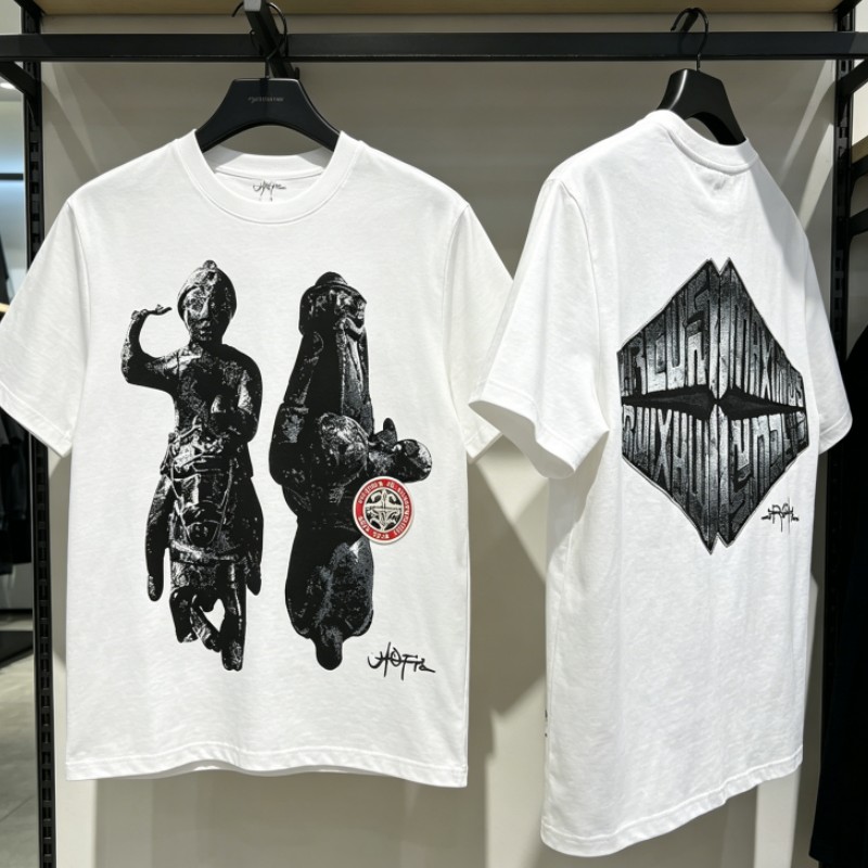 Cactus Jack Tee - T-shirts d'été blancs respirants en coton