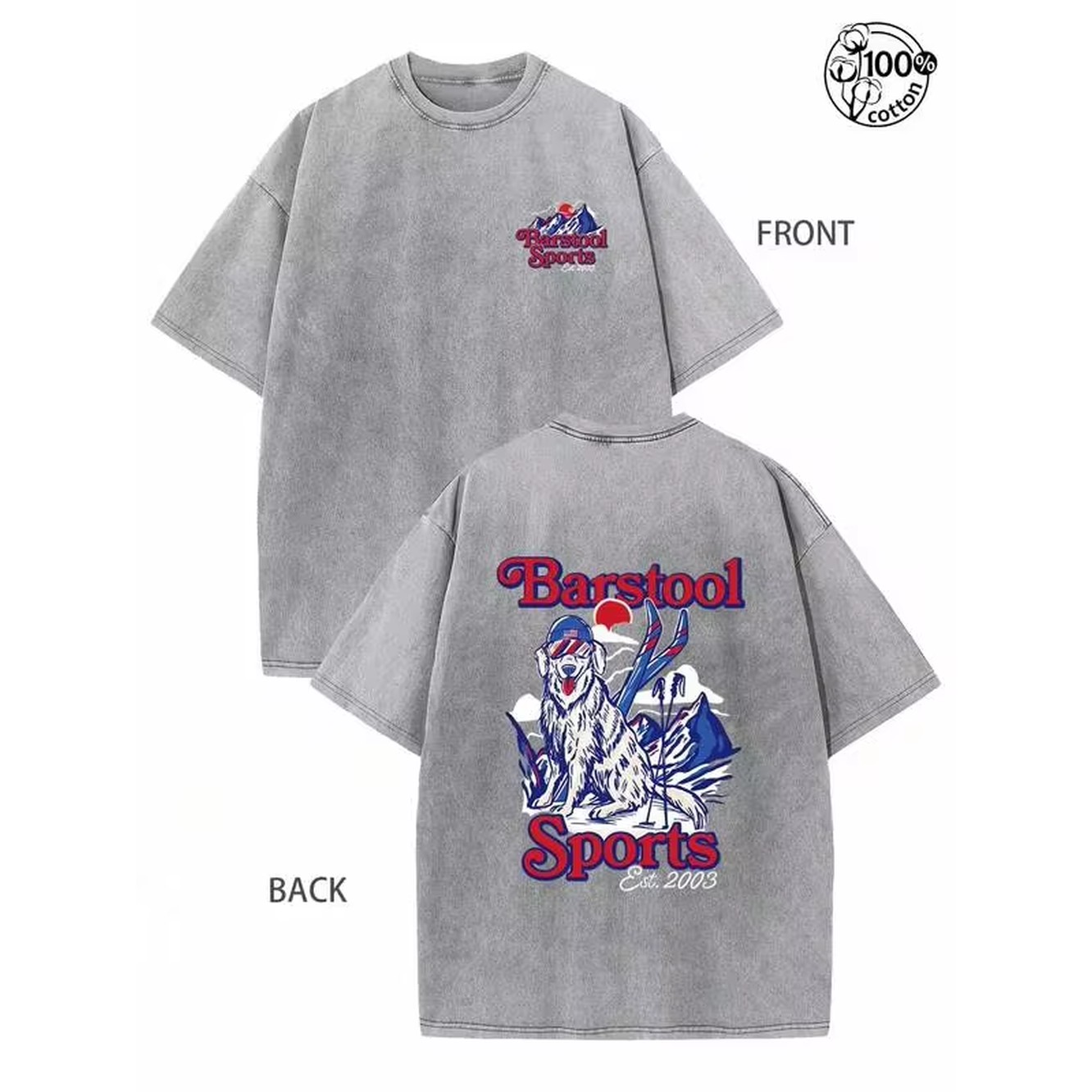 Streetwear Brand Italy - T-shirt pour homme Barstool Sports, style