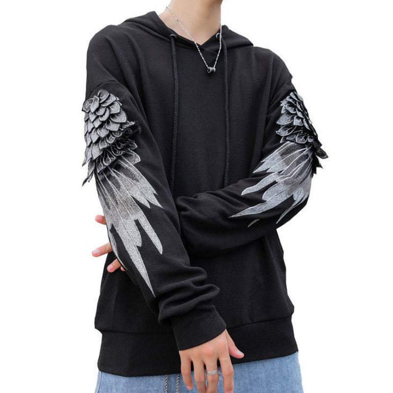 Streetwear Outdoor Brand - Sweat-shirt à capuche brodé pour hommes,