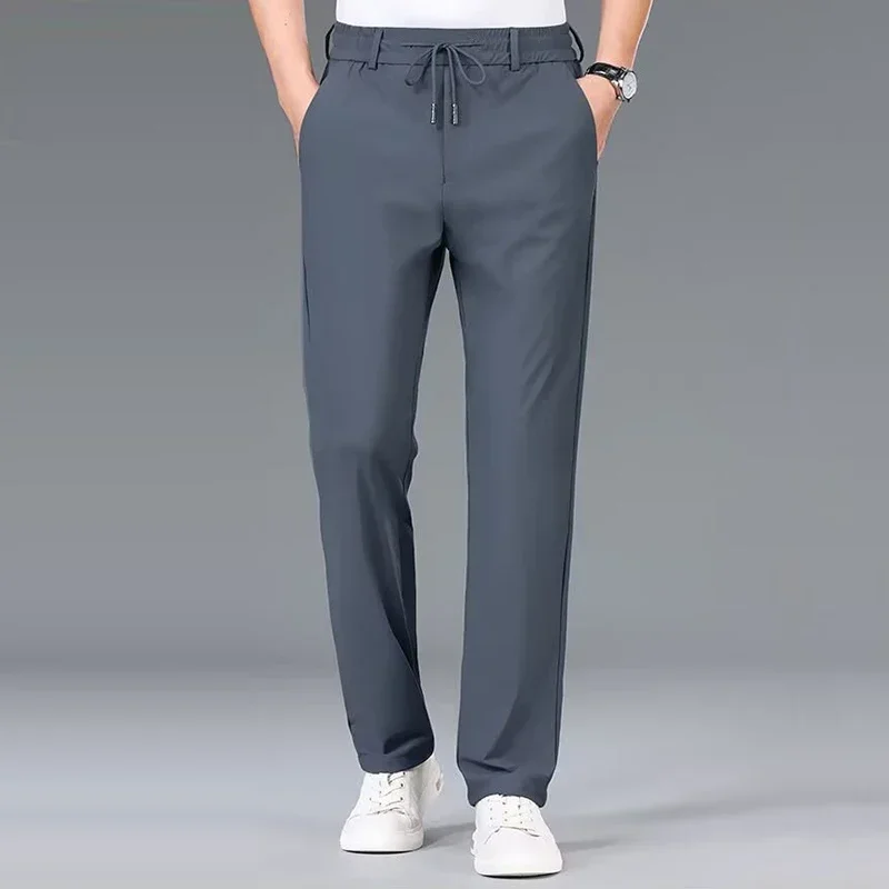 Streetwear Brand Pants - Hommes taille élastique pantalon mâle décontracté