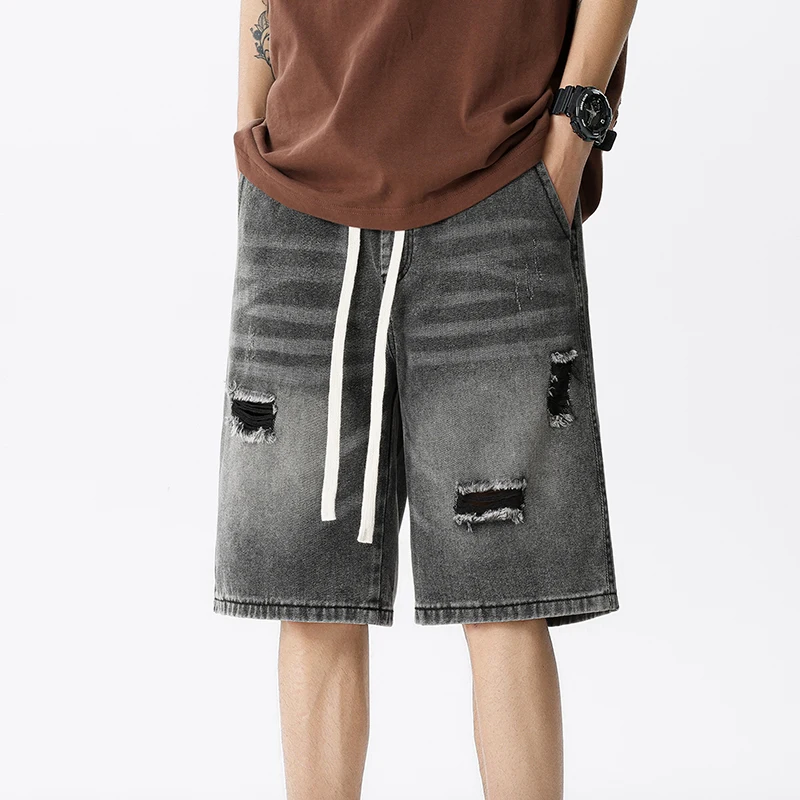 Été mince Denim Shorts hommes  - Streetwear Brand Pants avis et prix