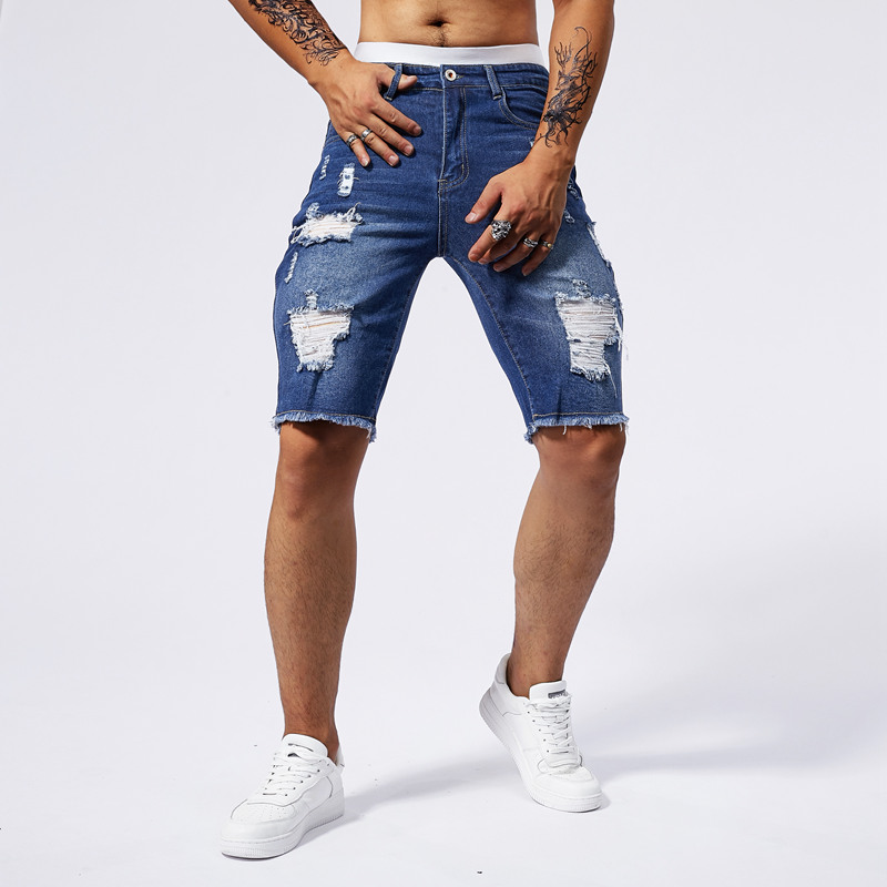 Short en Denim déchiré pour ho - Streetwear Brand Pants avis et prix