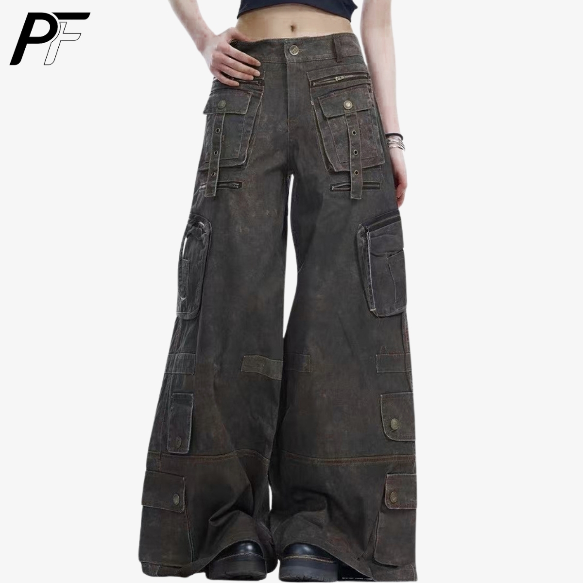 Pantalon cargo ample Grunge Te - Streetwear Brand Pants avis et prix