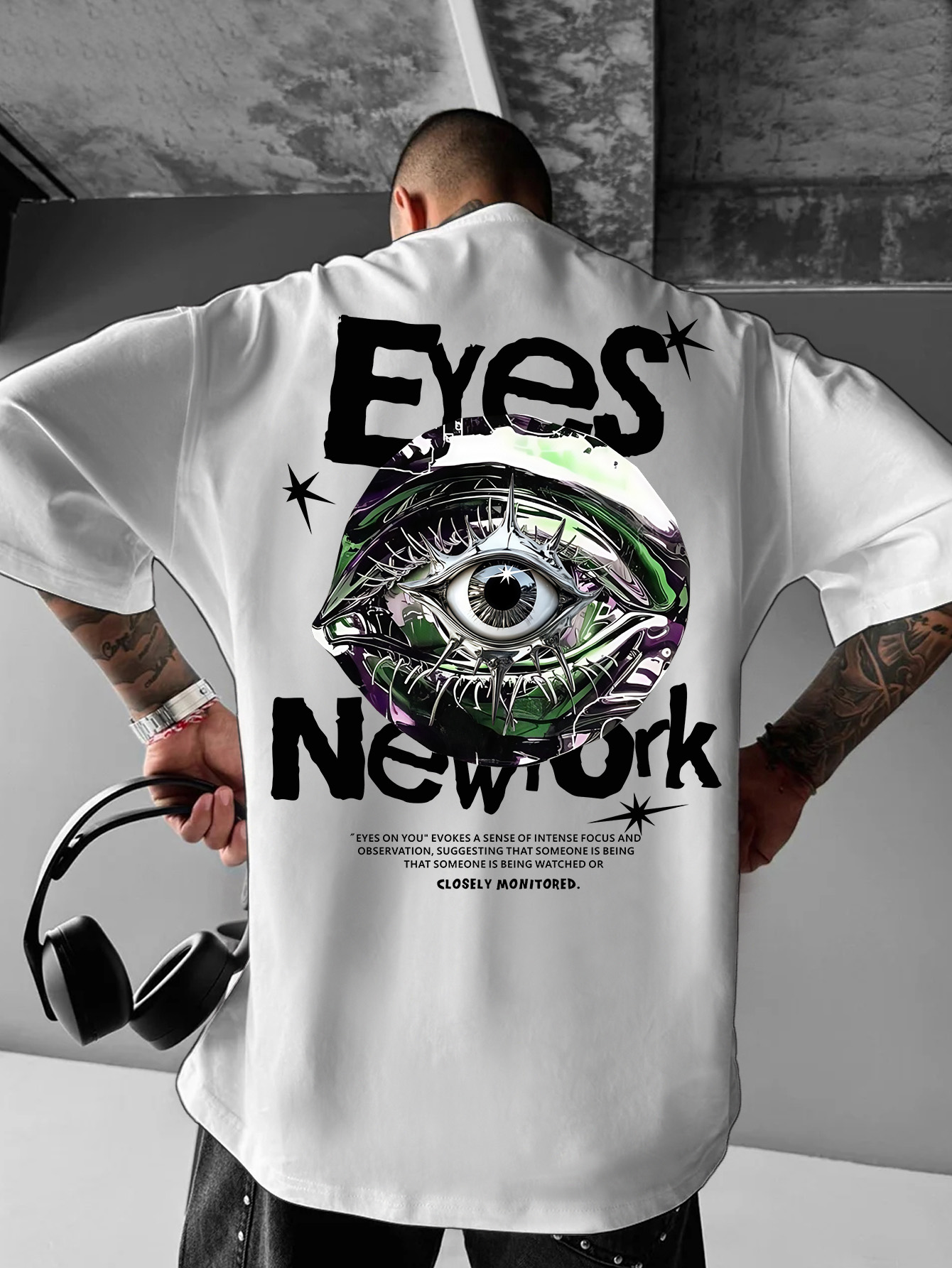 T-shirt oversize homme style s - Streetwear Brand With Eye avis et prix
