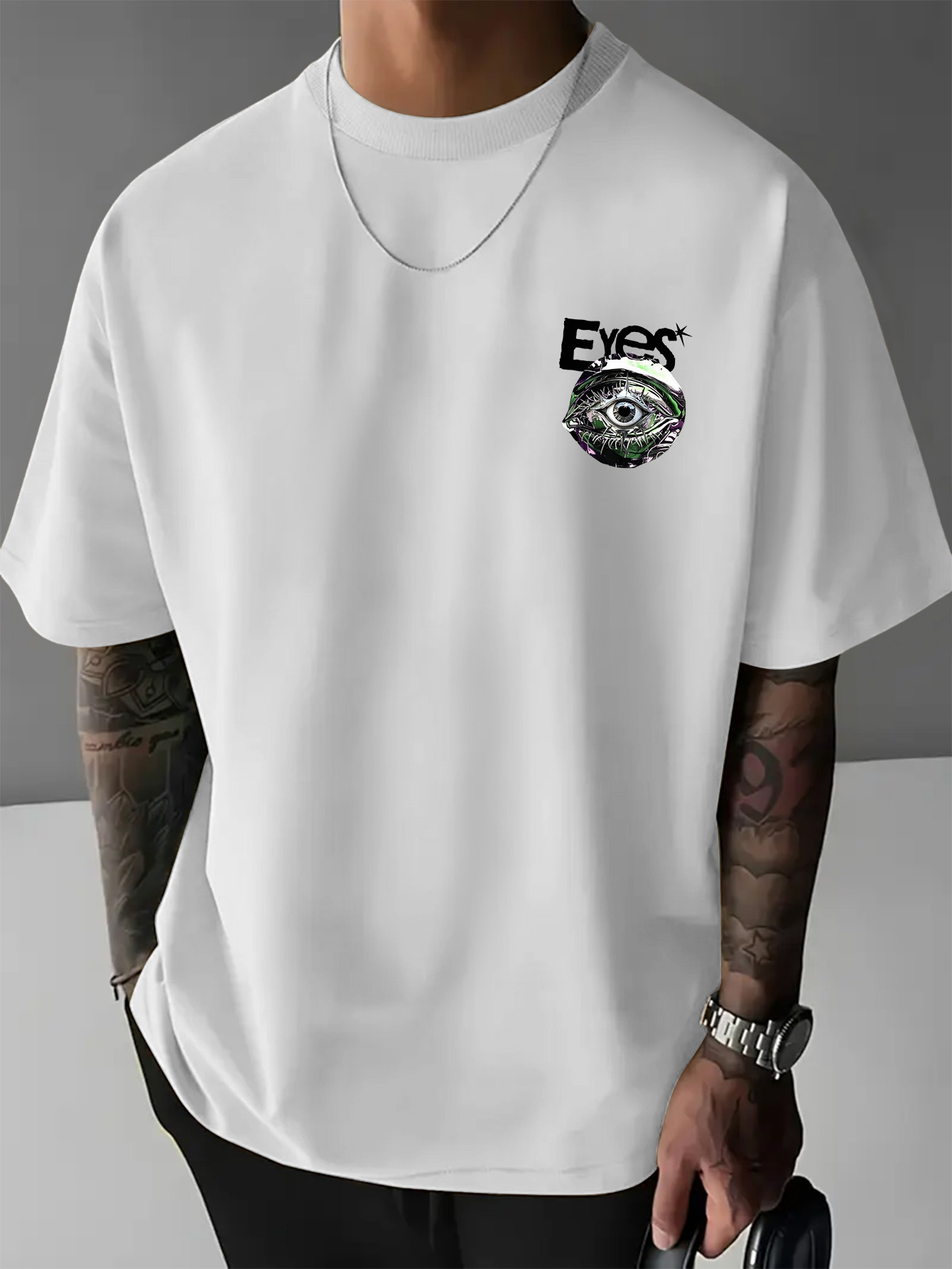 T-shirt oversize homme style s - Streetwear Brand With Eye avis et prix