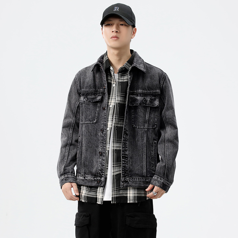 Veste en jean délavée coupe am - Streetwear Brand For Men avis et prix