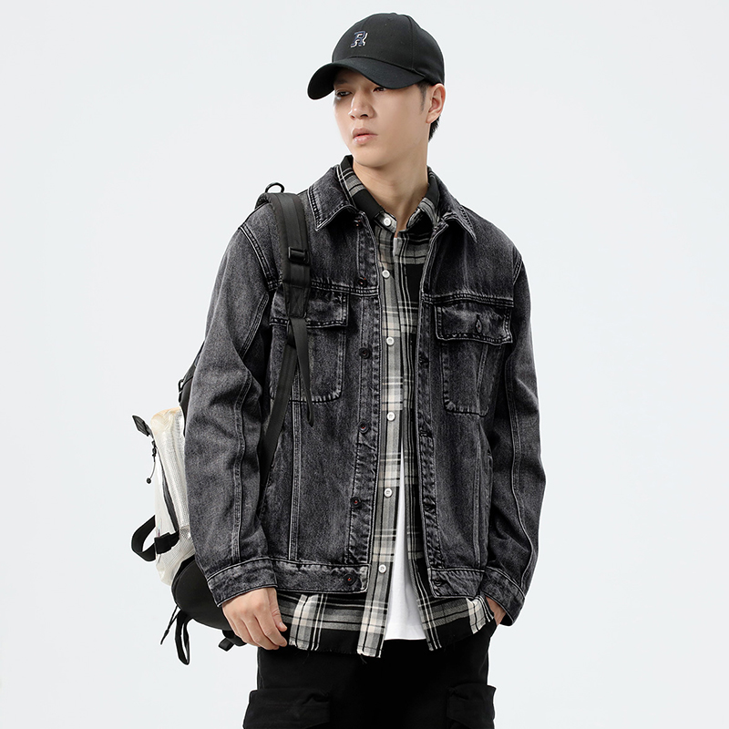 Veste en jean délavée coupe am - Streetwear Brand For Men avis et prix