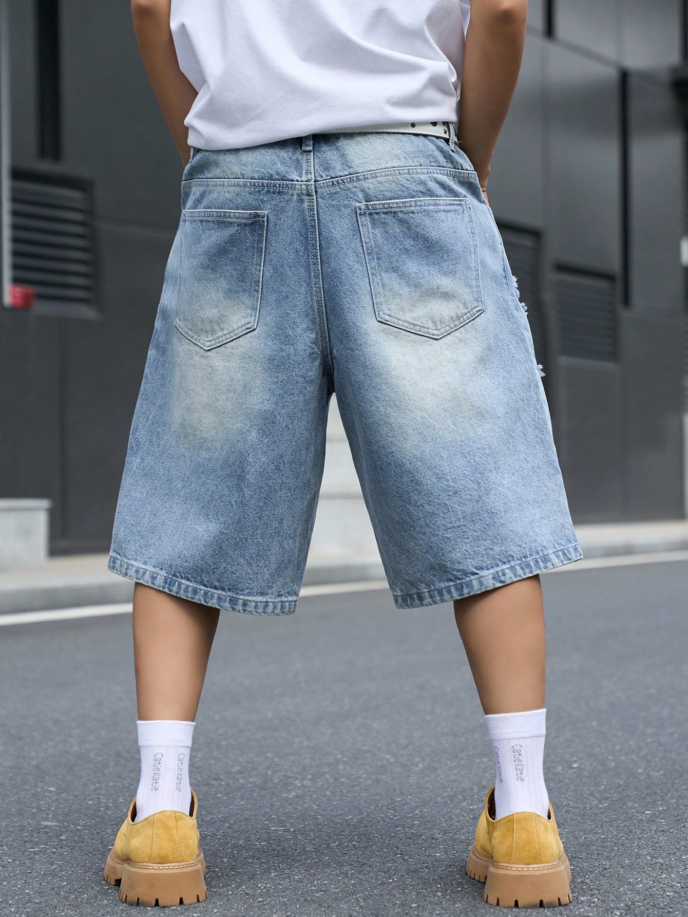 Shorts en jean ample pour homm - Streetwear Brand Pants avis et prix